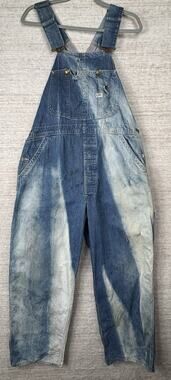 True Vintage 40s-50s Lee Jelt Denim Overalls Union Made USA Mine Find Crazy Fade
